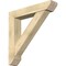 Ekena Millwork Traditional Slat Rough Sawn Bracket w/ Offset Brace, Douglas Fir, 8"W x 42"D x 42"H BKT0806X42X42TRA06RDF - alternate 1